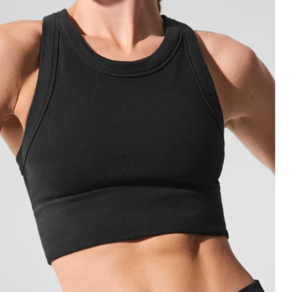 Seamless Delight High Neck Bra Black S - Picture 3 of 6